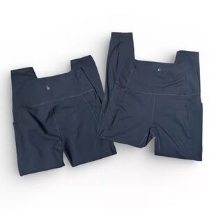 Bundle of Spyder Black Performance Leggings- Medium